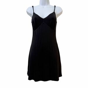 Lovers and Friends Nicole Jersey Mini Dress Size S Black LBD Date Night Romantic